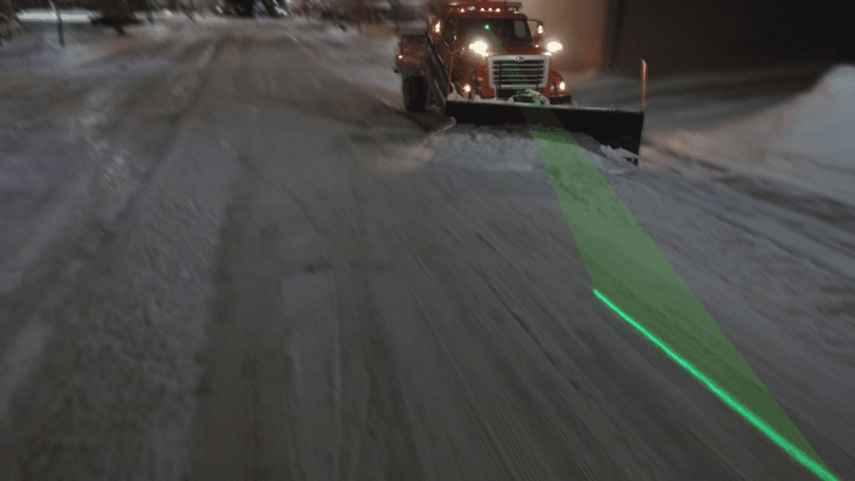 Avoid Snow Plow Damage with a Laser Plow Guide