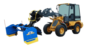 kage snowfire system on a wheel loader