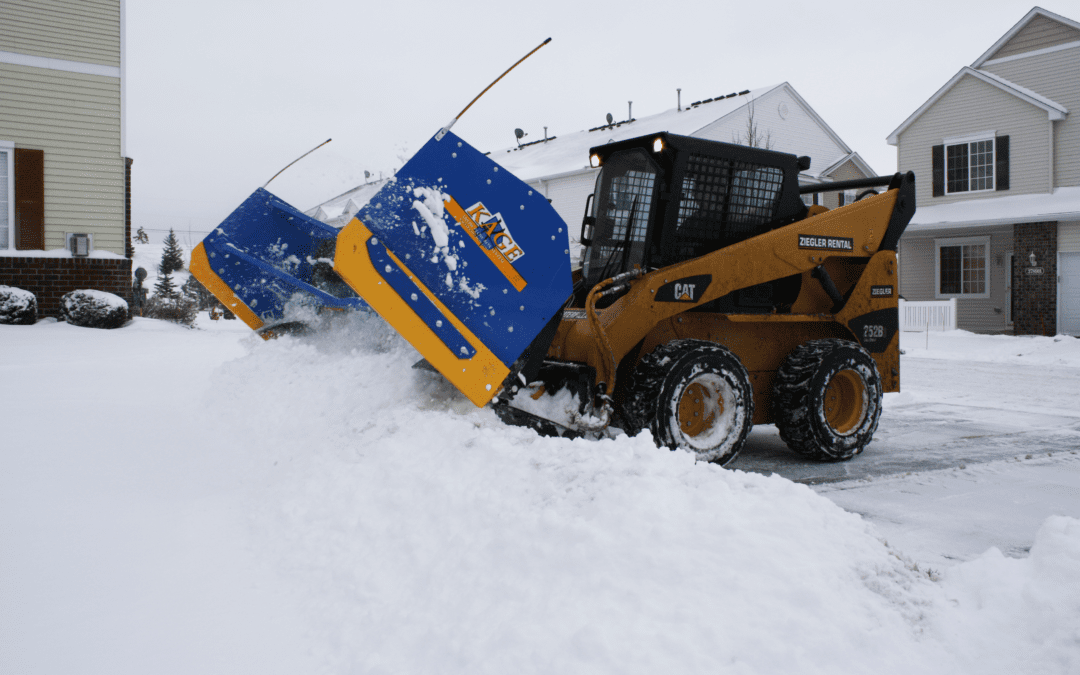 Kage SnowFire Pusher on CAT 252B