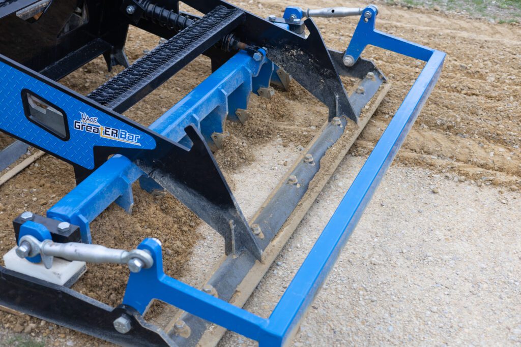 Quick Rip Bar on KAGE GreatER Bar skid steer land leveler