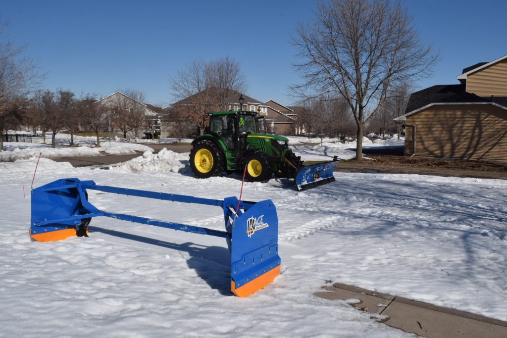 KAGE SnowStorm Tractor Snow Plow and Box