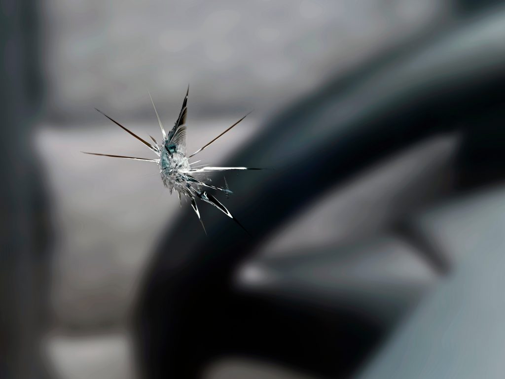 Rock Chipped Windshield