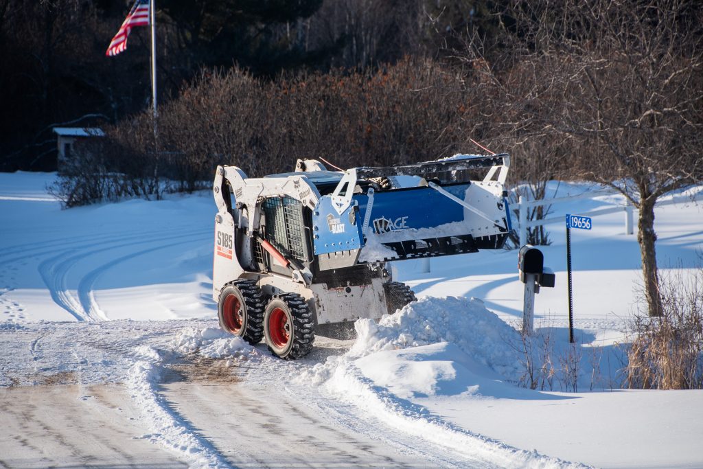 Bobcat Skid Steer Snow Pusher SnowFire BLAST