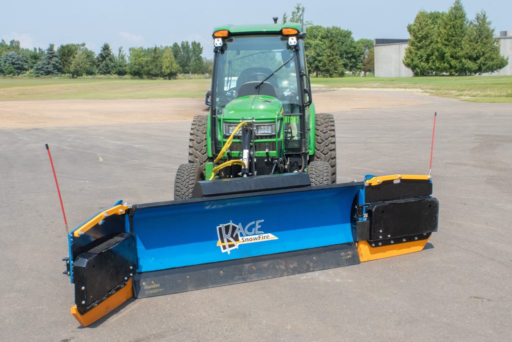 SnowFire Wing Windrow Tractor